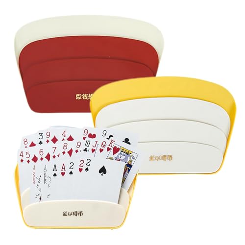 Biluer Kartenhalter für Kinder, 2 Stück Spielkartenhalter für Pokerspiel Zur Befreiung Ihrer Hände von Biluer