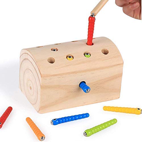 Bimaxta Holzwurm Angelspiel Holz Baby Kinderspielzeug ab bis 1, 2, 3 Jahren Jahr Montessori Holzspielzeug Steckspiel Motorik fördern Geschicklichkeit Kinder Geschenk Weihnachten Bimaxta Holzwurm Angelspiel Holz Baby Kinderspielzeug ab bis 1, 2, 3 Jahren Jahr Montessori Holzspielzeug Steckspiel Motorik fördern Geschicklichkeit Kinder Geschenk Weihnachten von Bimaxta