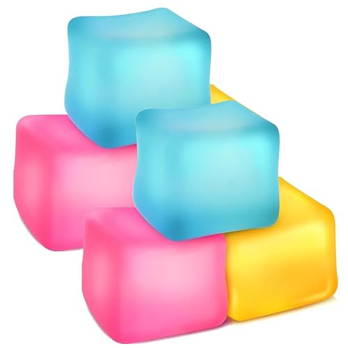 Anti Stress Bälle Stressbälle Squeeze Cube Antistressbälle für Kinder Erwachsene Squeeze Spielzeug Squishies Ball Anti Stress Spielzeug Bälle Ice Cube Fidget Toy zufällige Farbe (6 STK) von Bimhayuu