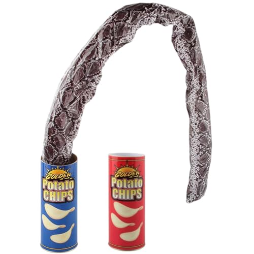 Bimhayuu Snake Trick Toy Frühlingsschlange Kartoffelchip Dose Erster April lustige Streiche Witz Sprung Pop Out Narrtag Party für Scherzartikel Geschenk Geburtstags Aprilscherz Spielzeug (2 pcs) von Bimhayuu