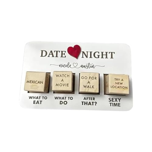 Date-Nacht-Würfel-Set für Paare, Date-Nacht-Ideen, Paar-Geschenkideen, Dating-Würfel-Set für Ihren Freund, Ehemann, Jahrestag, Geburtstag, Valentinstag (nur Würfel) von Bimhayuu