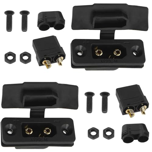 2 Paar XT90E XT90E montierbarer männlicher weiblicher langlebiger Steckverbinder mit Gummikappe XT90 2-polig, verpolungssicher, für RC-Modell Multicopter-Flugzeug-Flugzeug-Auto-Boots-Drohne 2 Paar XT90E XT90E montierbarer männlicher weiblicher langlebiger Steckverbinder mit Gummikappe XT90 2-polig, verpolungssicher, für RC-Modell Multicopter-Flugzeug-Flugzeug-Auto-Boots-Drohne von BinXiaoQin