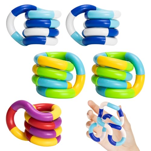 5 Stück Fidget Toys Kinder Stress Fidget Toys Erwachsene Anti Fidget Spielzeug Geschenke Fidgets Teenager Finger Fidget Toys Adhs Antistress Fidget Toys Set Autismus Anxiety Toy Stimming Toys Jungs von BinXiaoQin
