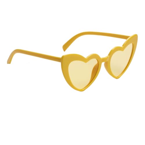 BinXiaoQin Herz Sonnenbrille,Lustige Sonnenbrille Herzform,Gelbe Herzbrille,Hippie Partybrillen Deko,Party Lustige Brillen,Jahrgang Sonnenbrillen,Mode Zubehör,für Erwachsene Fasching BinXiaoQin Herz Sonnenbrille,Lustige Sonnenbrille Herzform,Gelbe Herzbrille,Hippie Partybrillen Deko,Party Lustige Brillen,Jahrgang Sonnenbrillen,Mode Zubehör,für Erwachsene Fasching von BinXiaoQin