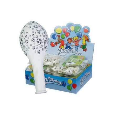 Bini Balloons Fußball Weiß Ø29cm - 6 Stk von Bini Balloons