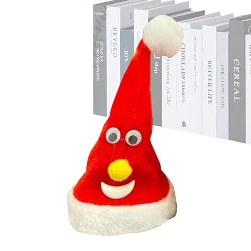 Biniveil Elektrische Schwingende Weihnachtsmütze | Elektrischer Lustiger Weihnachtsmannhut - Saisonale Deko Für Schlafzimmer Schule Klassenzimmer Wohnung Zuhause Wohnheim Biniveil Elektrische Schwingende Weihnachtsmütze | Elektrischer Lustiger Weihnachtsmannhut - Saisonale Deko Für Schlafzimmer Schule Klassenzimmer Wohnung Zuhause Wohnheim von Biniveil