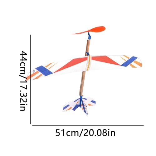 Biniveil Gummibandbetriebenes Flugzeug - Gleitflugzeuge für Kinder,Geburtstagsgeschenkidee Für Camping Garten Innen- Und Außenbereich von Biniveil