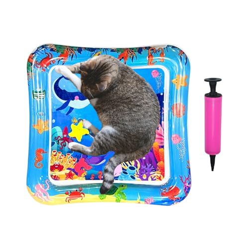 Biniveil Katzen-Wasserspielmatte, Tier-Kühlkissen – faltbares kühlendes interaktives sensorisches Pad für Tiere, Katzen, Wasserspiele, Haustiere, Indoor-Outdoor-Aktivität Biniveil Katzen-Wasserspielmatte, Tier-Kühlkissen – faltbares kühlendes interaktives sensorisches Pad für Tiere, Katzen, Wasserspiele, Haustiere, Indoor-Outdoor-Aktivität von Biniveil