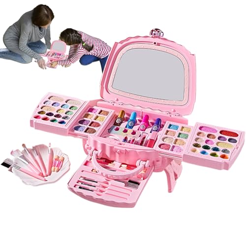 Biniveil Kinderschmink Set | Spielschmink-Set Für Mädchen | Natürlicher Reisefreundlicher Waschbarer Kosmetik Für Kinder Von 3 Bis 12 Jahre Spielen Feste & Veranstaltungen Geburtstag Rollenspiel Biniveil Kinderschmink Set | Spielschmink-Set Für Mädchen | Natürlicher Reisefreundlicher Waschbarer Kosmetik Für Kinder Von 3 Bis 12 Jahre Spielen Feste & Veranstaltungen Geburtstag Rollenspiel von Biniveil