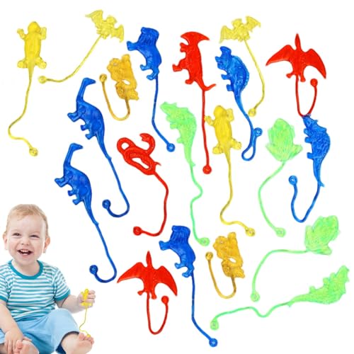 Biniveil Klebespielzeug für Kinder, Klebetiere für Kinder,Realistische Tiere 20 Stück klebrige Spielzeuge, die Sie an die Wand werfen - Waschbares, wiederverwendbares Klebetier-Set für Partygeschenke Biniveil Klebespielzeug für Kinder, Klebetiere für Kinder,Realistische Tiere 20 Stück klebrige Spielzeuge, die Sie an die Wand werfen - Waschbares, wiederverwendbares Klebetier-Set für Partygeschenke von Biniveil