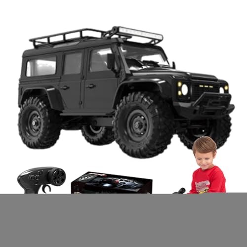 Biniveil RC Auto Für Kinder, 1 16 Funkfernsteuerung Offroad Fahrzeug, 2.4 GHz Geländegängiger LED Crawler Für Kinder Erwachsene Draußen Spaß Geburtstag von Biniveil