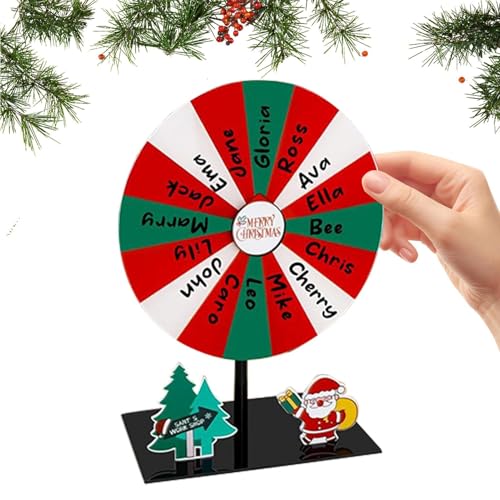 Biniveil Weihnachts Gewinnrad | 16 Felder Roulette Drehscheibe Tischspiel,Abwischbares Weihnachtstischspiel Für Karneval Haushalt Bildung Messen Feiern Klassenzimmer Biniveil Weihnachts Gewinnrad | 16 Felder Roulette Drehscheibe Tischspiel,Abwischbares Weihnachtstischspiel Für Karneval Haushalt Bildung Messen Feiern Klassenzimmer von Biniveil