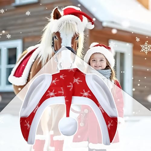 Biniveil Weihnachtshut für zum Tragen, hut, Atmungsaktiv Mit Schneeflocken Design Für Festtage Outdoor Feste Hofdekoration von Biniveil