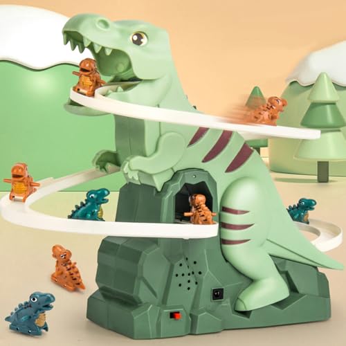 Russisches Bergspielzeug | Dinosaurier Spielzeugstrecke | Ententreppe Kletterspielzeug | Mit Lichtern und Musik | Bildungsspielzeug für Kinder Russisches Bergspielzeug | Dinosaurier Spielzeugstrecke | Ententreppe Kletterspielzeug | Mit Lichtern und Musik | Bildungsspielzeug für Kinder von Biniveil
