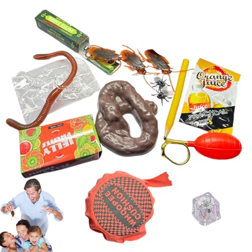 Streiche Pack- Und Witzspielzeugkasten Set | Praktische Witze Spielbox | Streich Kit | Enthalten Whoopee -Kissen, Falsches Poo, Falsche Kakerlaken | Streiche Geräte Für Kinder Erwachsene Streiche Pack- Und Witzspielzeugkasten Set | Praktische Witze Spielbox | Streich Kit | Enthalten Whoopee -Kissen, Falsches Poo, Falsche Kakerlaken | Streiche Geräte Für Kinder Erwachsene von Biniveil