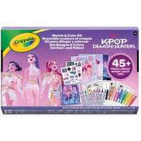CRAYOLA K-Pop Demon Hunters Sketch & Color Kit, Zeichen- und Malset von Binney & Smith (Europe) Limited Soc