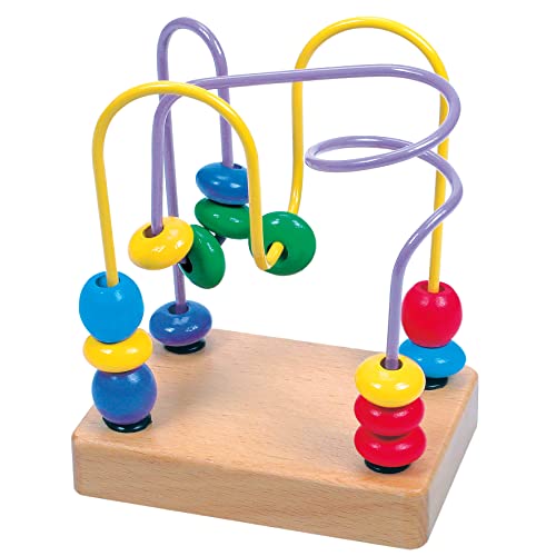 Bino Motorikschleife Lupilo, Spielzeug für Kinder ab 1 Jahr (Kinderspielzeug zur Förderung der Hand-Augen-Koordination & Feinmotorik, perfekt für Unterwegs & als Kinderzimmer-Zubehör), Mehrfarbig von Bino world of toys