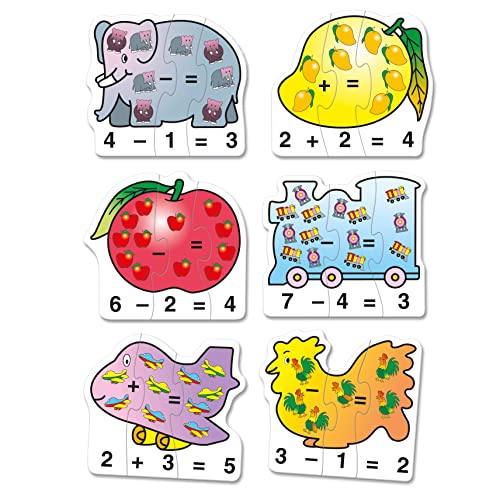 Bino Puzzle ab 3 Jahren, Lernspielzeug (Puzzle für Kinder, fördert das Verständnis von Zahlen, Rechenspiel zum Aufbau erster Mathe-Kenntnisse, Größe ca. 57 x 9 x 14 cm), Mehrfarbig von Bino world of toys