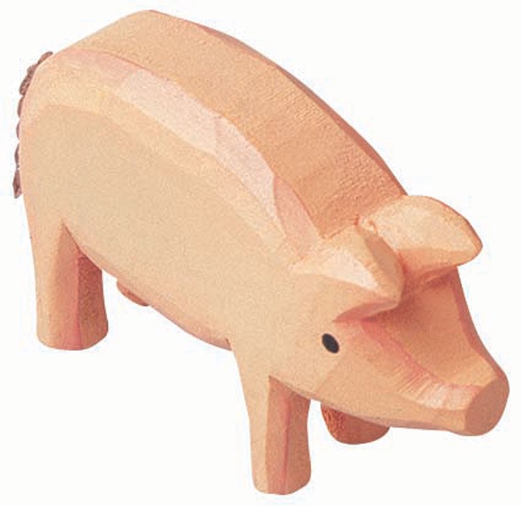 Bauernhoftiere 2 Schweine aus Holz Bauernhoftiere 2 Schweine aus Holz von Bino