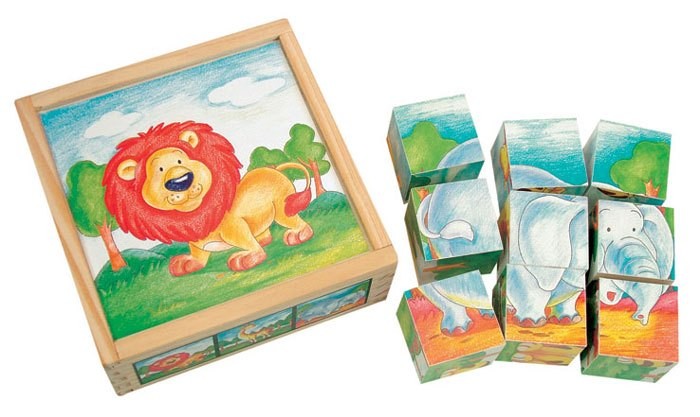 Bilderwürfel Wildtiere, 9-teilig, Holz Bilderwürfel Wildtiere, 9-teilig, Holz von Bino