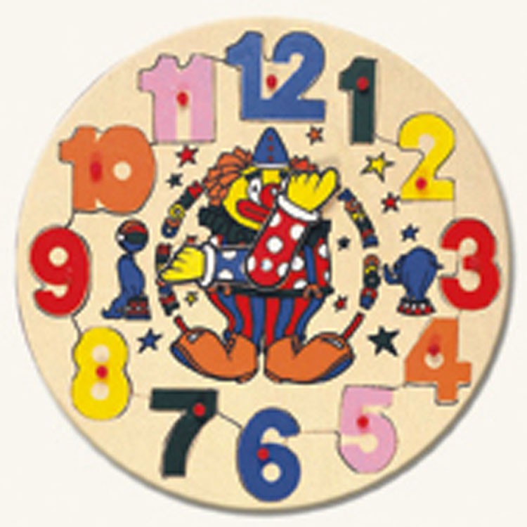 Steckpuzzle Clown mit Uhr Steckpuzzle Clown mit Uhr von Bino