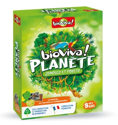 Bioviva 201001 Planète Familien-Kartenspiel ab 8 Jahren, Planet – Dschungel und Fôrets von Bioviva