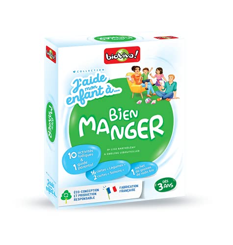 Bioviva 203012 Kartenspiel Help My Child to Eat Well, Mehrfarbig, 13,7 x 4 x 17,5 cm von Bioviva