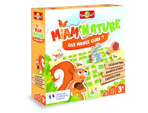 Bioviva 400183 Miam'Nature-Spielerisches Gesellschaftsspiel für Kinder ab 3 Jahren-1-4 Tage-400183, Mehrfarbig von Bioviva