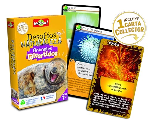 Bioviva Defi Nature – Lustige Tiere + Sammelkarte – Version auf Spanisch von Bioviva