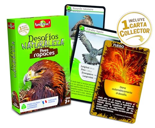 Bioviva Défis Nature – Rapaces + Sammelkarte – Version auf Spanisch von Bioviva
