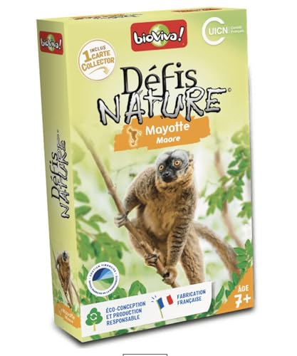 Bioviva - Herausforderungen Natur – Mayotte FR Shimaore – Wetten Sie auf die Stärken Ihrer Tiere, um die Schlacht zu gewinnen. – 2 bis 6 Spieler – ab 7 Jahren 286145 von Bioviva