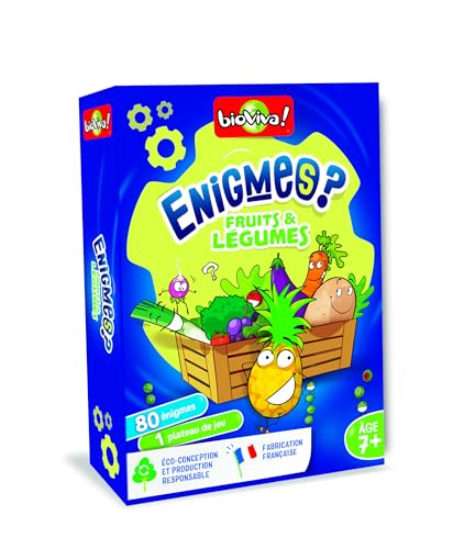 Bioviva 283588 Enigmes-Fruits und Gemüse, Mehrfarbig, 11 x 3,5 x 15,5 cm Bioviva 283588 Enigmes-Fruits und Gemüse, Mehrfarbig, 11 x 3,5 x 15,5 cm von Bioviva