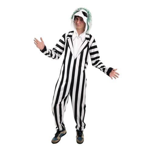 Bioworld Beetlejuice Betelgeuse Herrenanzug mit Kapuze, Bju Beteigeuse, Large von Bioworld