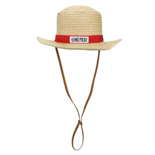Bioworld One Piece Luffy Cosplay Strohhut mit Kinnseil, Braun, Braun, Einheitsgröße Bioworld One Piece Luffy Cosplay Strohhut mit Kinnseil, Braun, Braun, Einheitsgröße von Bioworld