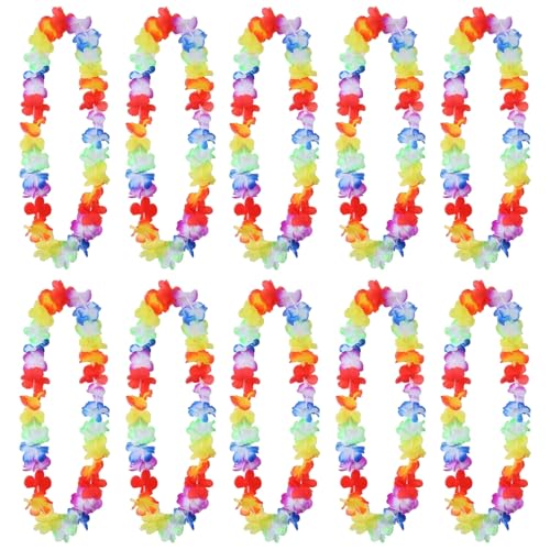 12 Stück Hawaii Ketten Blumen, Hawaiianische Deko Girlanden, Poolparty Dekorieren Halskette, Bunte Blumenketten Hawaii, für Kinder Erwachsene Strand Tropisch Geburtstag Party Kostüm Accessoires 12 Stück Hawaii Ketten Blumen, Hawaiianische Deko Girlanden, Poolparty Dekorieren Halskette, Bunte Blumenketten Hawaii, für Kinder Erwachsene Strand Tropisch Geburtstag Party Kostüm Accessoires von Bipl