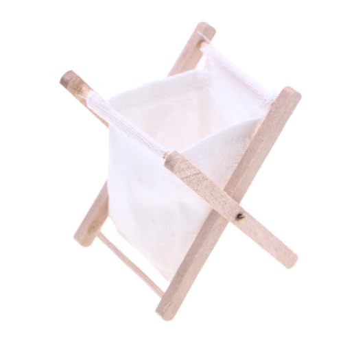 Bireet 1/12 Puppenhäuser Miniatur Holz faltbar Kleidung Aufbewahrungskorb Korb Zuhause Badezimmer Deko Bireet 1/12 Puppenhäuser Miniatur Holz faltbar Kleidung Aufbewahrungskorb Korb Zuhause Badezimmer Deko von Bireet
