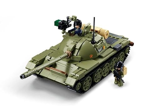 BirnePower Klemmbausteine Spielbausteine Spielset Militär Army Bausatz Spielfigur 604 Teile Panzer BMP 3in1 Medium Tank T-54S Bausteine Spielzeug G198832 von BirnePower