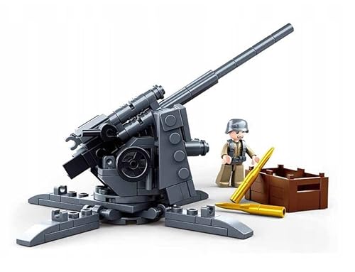 BirnePower Klemmbausteine Spielbausteine Spielset Militär Army Soldaten Bausatz Spielfigur 115 Teile Flugabwehrkanone Bausteine Spielzeug G158017 BirnePower Klemmbausteine Spielbausteine Spielset Militär Army Soldaten Bausatz Spielfigur 115 Teile Flugabwehrkanone Bausteine Spielzeug G158017 von BirnePower