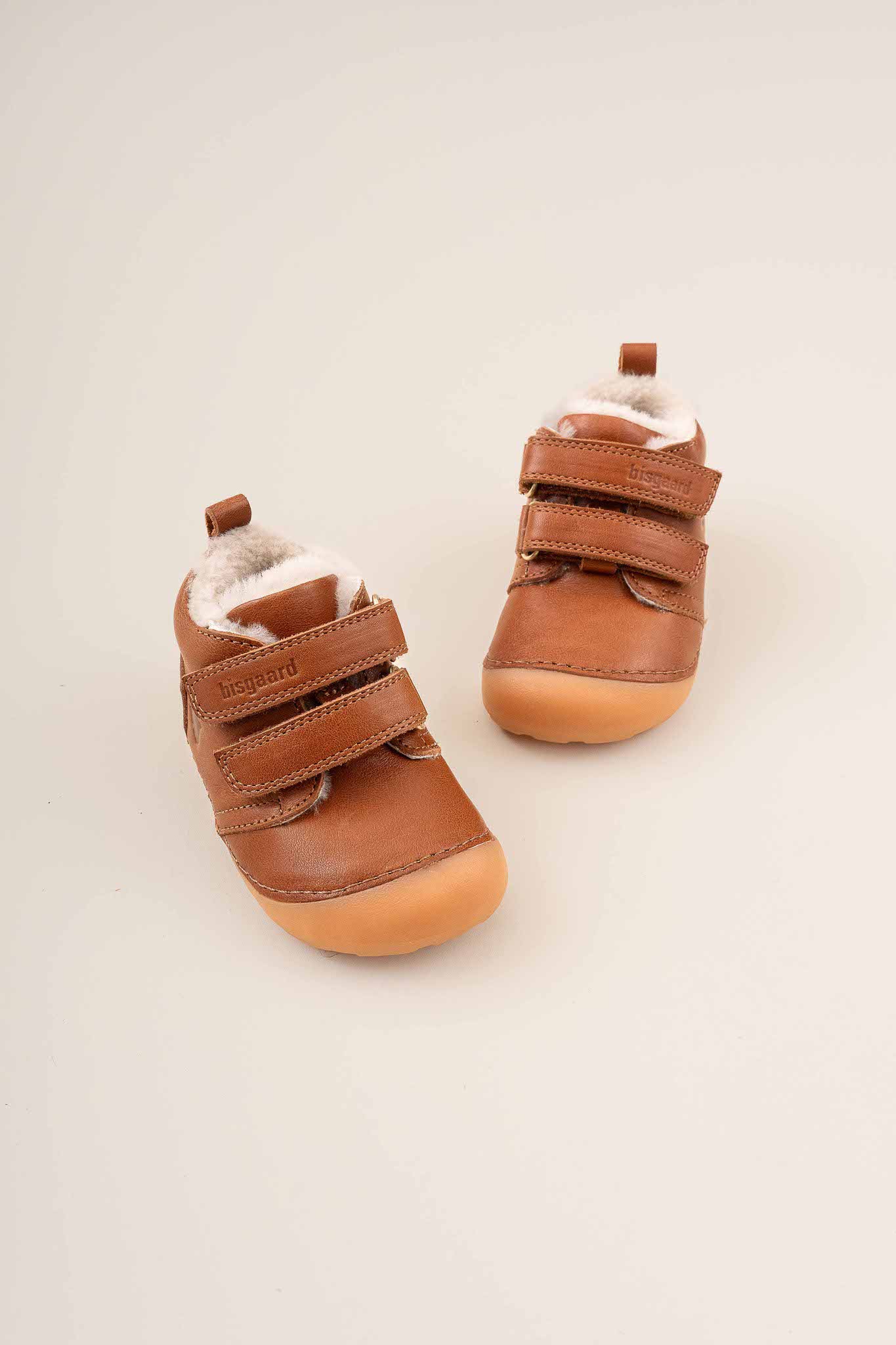 Bisgaard Barefoot Gefütterte Lauflernschuhe, Cognac, 22 von Bisgaard