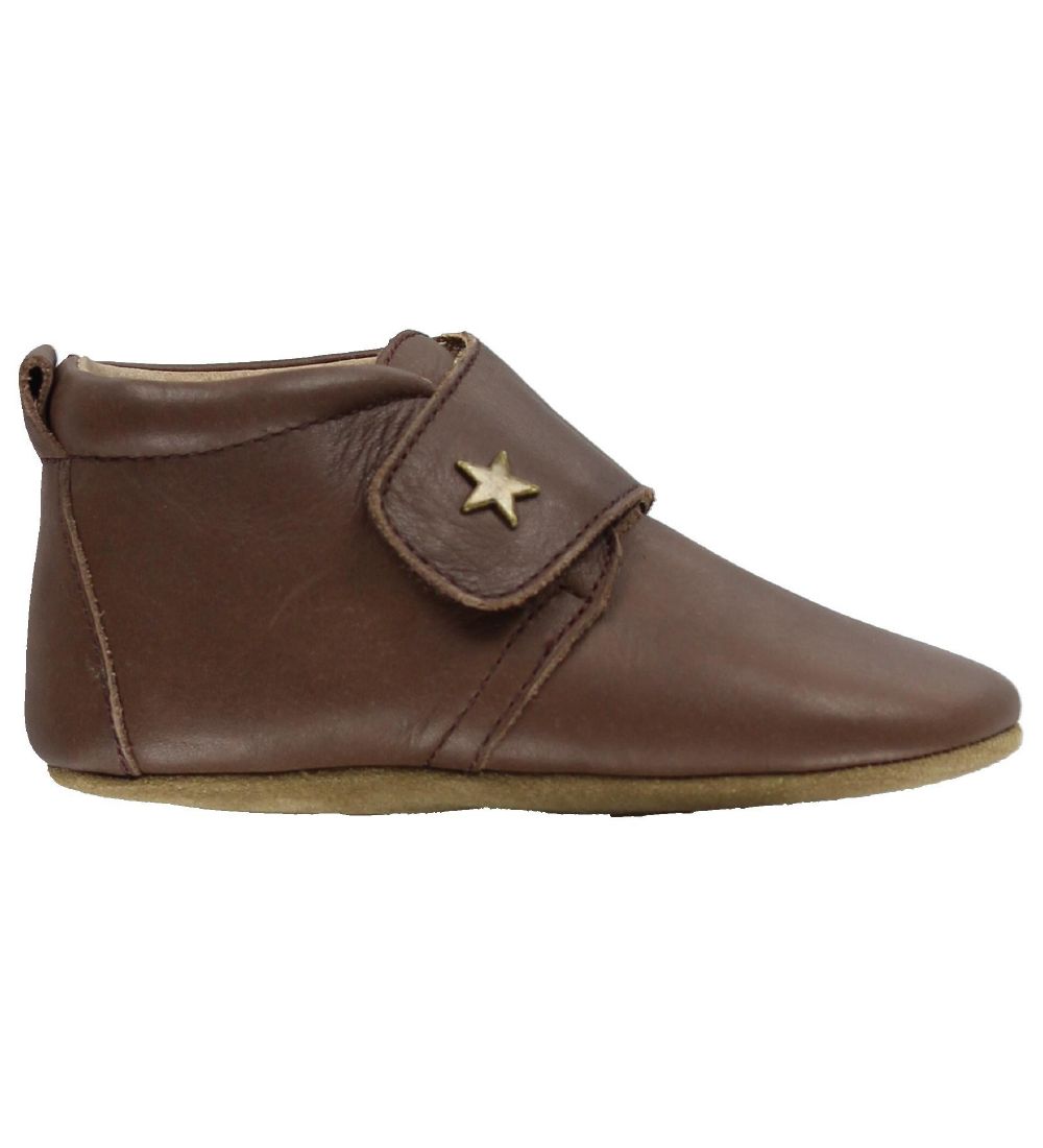 Bisgaard Leder-Krabbelschuhe - Braun m. Stern - Bisgaard - 18 - Leder-Krabbelschuhe von Bisgaard