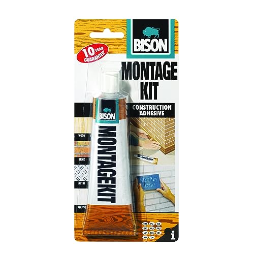Bison Montage Kit Super Strength Tube, Weiß/Braun Verpackung – 125 g Bison Montage Kit Super Strength Tube, Weiß/Braun Verpackung – 125 g von Bison
