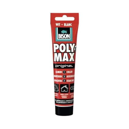 Bison Poly Max Original – Klebstoffe (Paste, Tube, mehrfarbig, Weiß, Permanent, 5 °C) von Bison