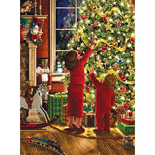 Bits and Pieces - 1000 Piece Glitter Puzzle - Children Decorating the Christmas Tree by Artist Liz Goodrick Dillon - Family Holiday Fun - 1000 pc Jigsaw by Bits and Pieces Bits and Pieces - 1000 Piece Glitter Puzzle - Children Decorating the Christmas Tree by Artist Liz Goodrick Dillon - Family Holiday Fun - 1000 pc Jigsaw by Bits and Pieces von Bits and Pieces