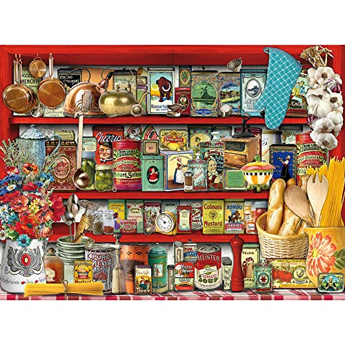 Bits and Pieces - 1000 Teile Puzzle für Erwachsene 51 cm x 69 cm – Küchenregal – Haushalt Gewürz Speisekammer Schrank Puzzle von Künstler Barbara Behr von Bits and Pieces