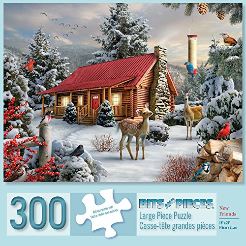 Bits and Pieces 300 Große Teile Puzzle für Erwachsene New Friends 300 Pc Snowy Winter Scene Jigsaw by Artist Alan Giana Bits and Pieces 300 Große Teile Puzzle für Erwachsene New Friends 300 Pc Snowy Winter Scene Jigsaw by Artist Alan Giana von Bits and Pieces
