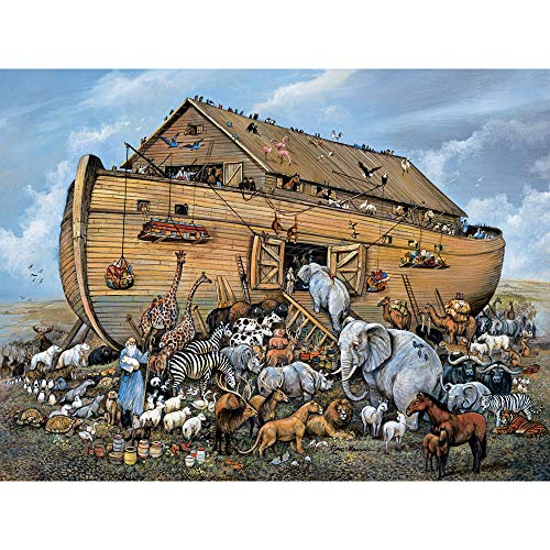 Bits and Pieces 300 Stück Puzzle für Erwachsene Noahs Ark 300 Pc Religiöse Stichsägen von Künstler Ruane Manning von Bits and Pieces