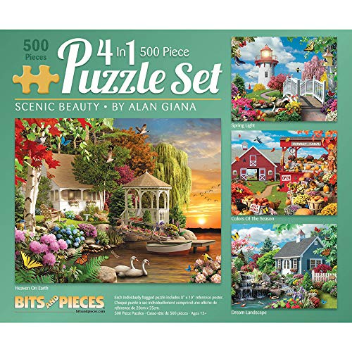 Bits and Pieces 4-in-1 Multi-Pack – 500 Teile Puzzle für Erwachsene – 500 Teile großes Puzzle-Set von Künstler Alan Giana – 40,6 x 50,8 cm Bits and Pieces 4-in-1 Multi-Pack – 500 Teile Puzzle für Erwachsene – 500 Teile großes Puzzle-Set von Künstler Alan Giana – 40,6 x 50,8 cm von Bits and Pieces