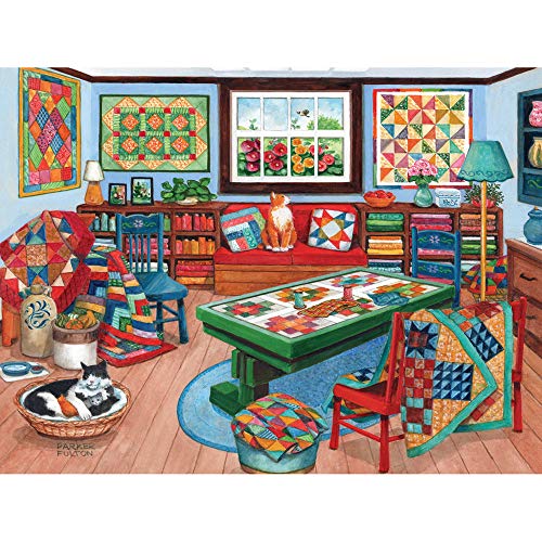 Bits and Pieces - 500 Teile Puzzle für Erwachsene, 45,7 x 61 cm, Quilting Room – 500 Teile Puzzle für Zuhause von Parker Fulton von Bits and Pieces