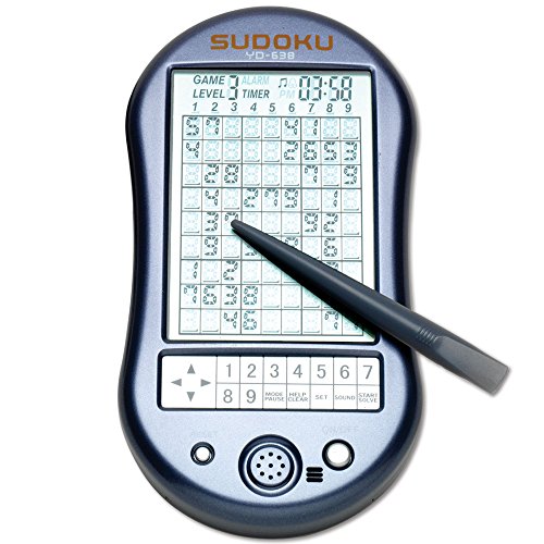 Bits and Pieces - Deluxe LCD Sudoku Spiel für unterwegs - Elektronisches Sudoku das in die Tasche passt - 7cm x 10cm x 2cm von Bits and Pieces