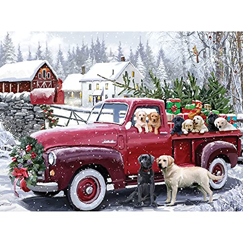 Bits and Pieces Großes 500-teiliges Puzzle für Erwachsene – Weihnachtslieferung – Urlaub Winterhunde von The Macneil Studio Artists, fertige Puzzle-Größe 45,7 x 61 cm Bits and Pieces Großes 500-teiliges Puzzle für Erwachsene – Weihnachtslieferung – Urlaub Winterhunde von The Macneil Studio Artists, fertige Puzzle-Größe 45,7 x 61 cm von Bits and Pieces